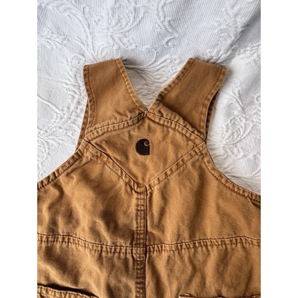 Carhartt Brown Baby Toddler Overalls Size 18M Unisex - Picture 6 of 6